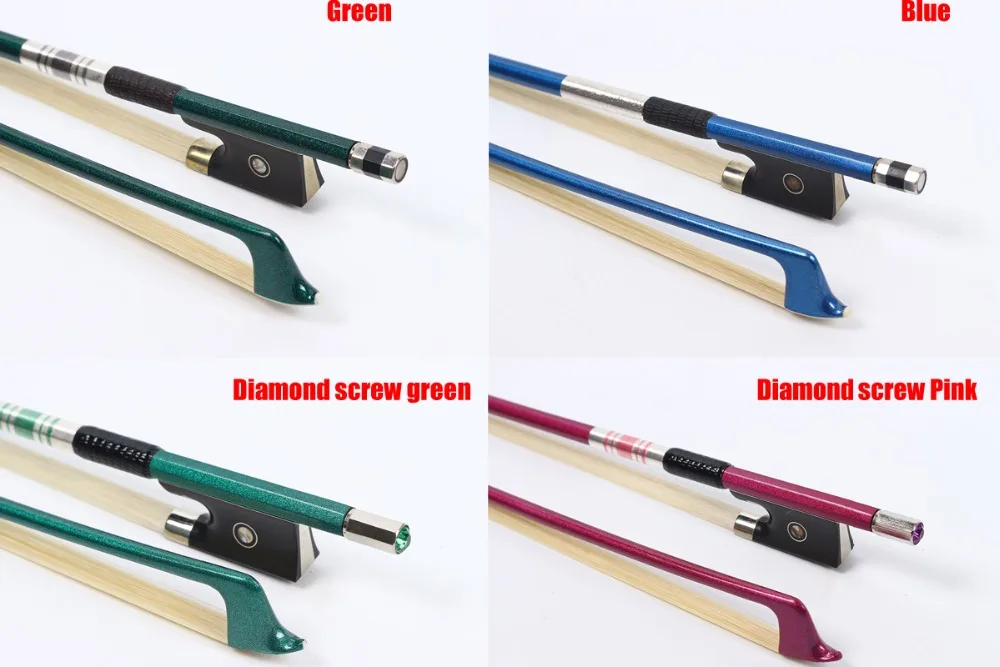 

Yinfente 4/4 Violin Bow Carbon Fiber Ebony Frog Mongolia horse tail Balanced Colour Bow Violin Accessory Parts Free Shipping