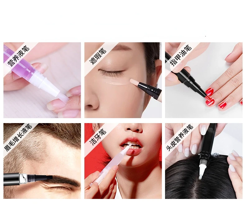 Empty Twist Pen Nail Oil Pen Cuticle Revitalizer Treatment Manicure Soften Nail Cuticle Oil Art Tool 1/2/3/5pcs