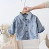 snoopy Baby Denim Jacket 2024 Spring New Children's Clothing Boys and Girls Top Cartoon coat  Denim Top Long Sleeve 3