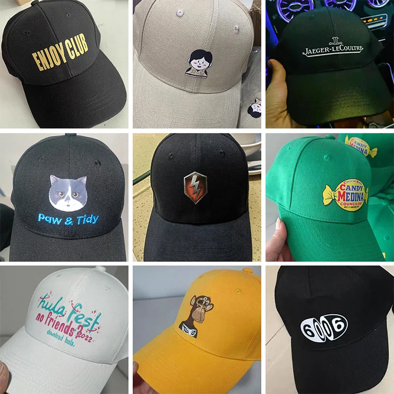 Custom Baseball Caps Adjustable Embroidery Print Hat Custom Logo Men's Cap Hip Hop Snapback DIY Team Logo Designer Baseball Caps 3