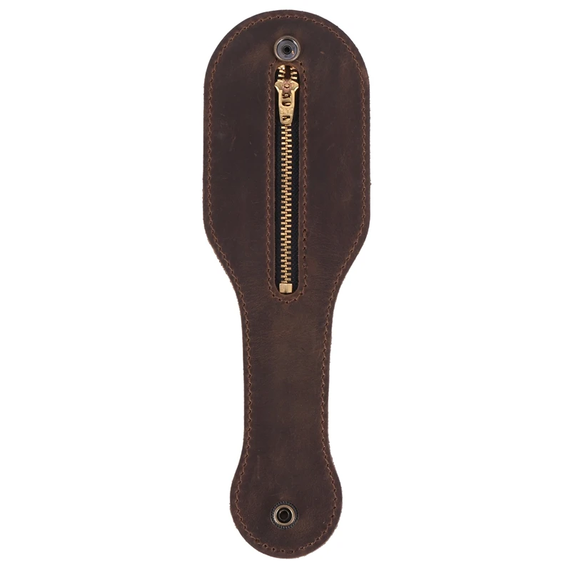 

New Leather Racket Boston Coin Coin Pocket Thick Leather Men and Women Multi-Functional Edc Storage