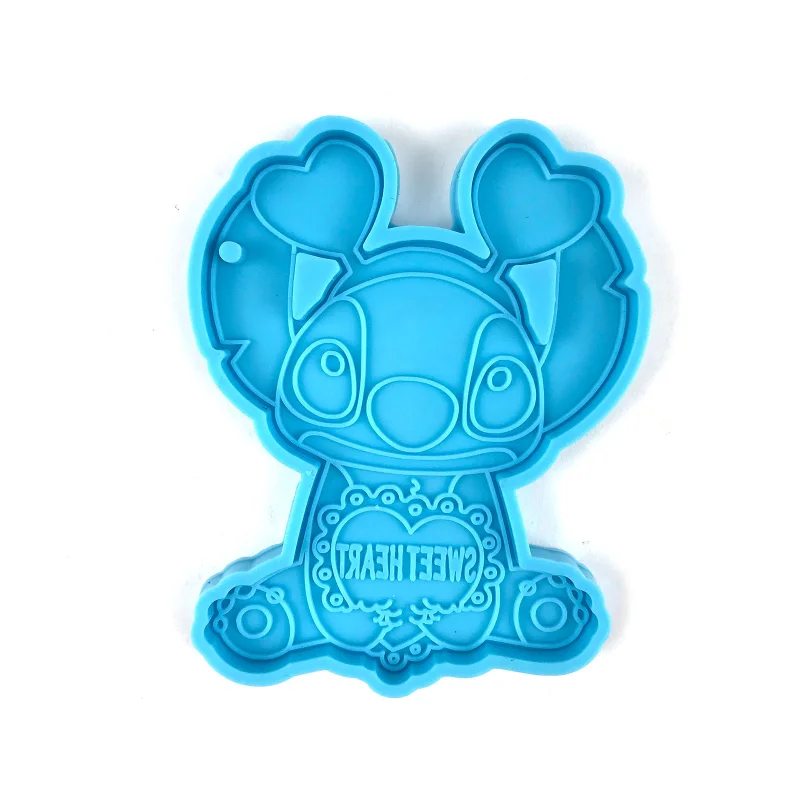 Disney-Stitch Anime Figure Silicone Moule, Pendentif DIY, Élections, Résine  Xy Moules, Collier Porte-clés, Moule Exécutif, Chocolat, Bonbons, Moule  Cadeau - AliExpress