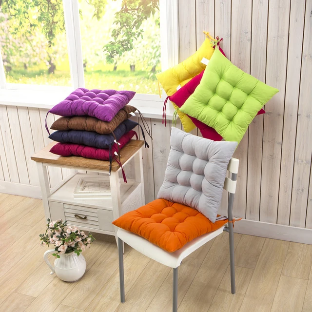 Square Stool Cushions Pearl Cotton Office Computer Chair