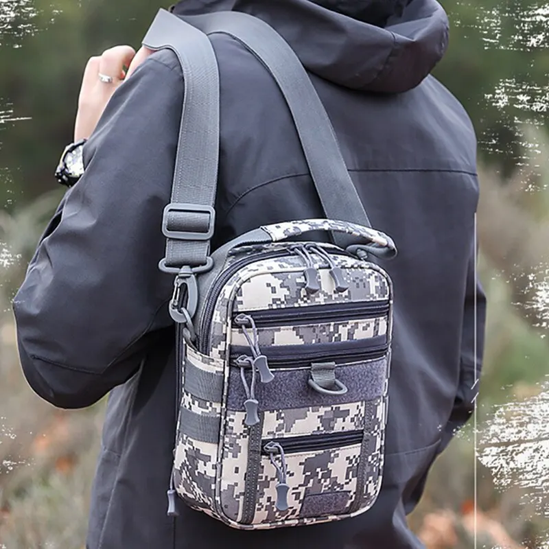 

Oulylan 600D NyloCycling Messenger Bag Small Size Casual Pack Fashion MilitaryHandbag Waterproof Camouflage Tactical Bag