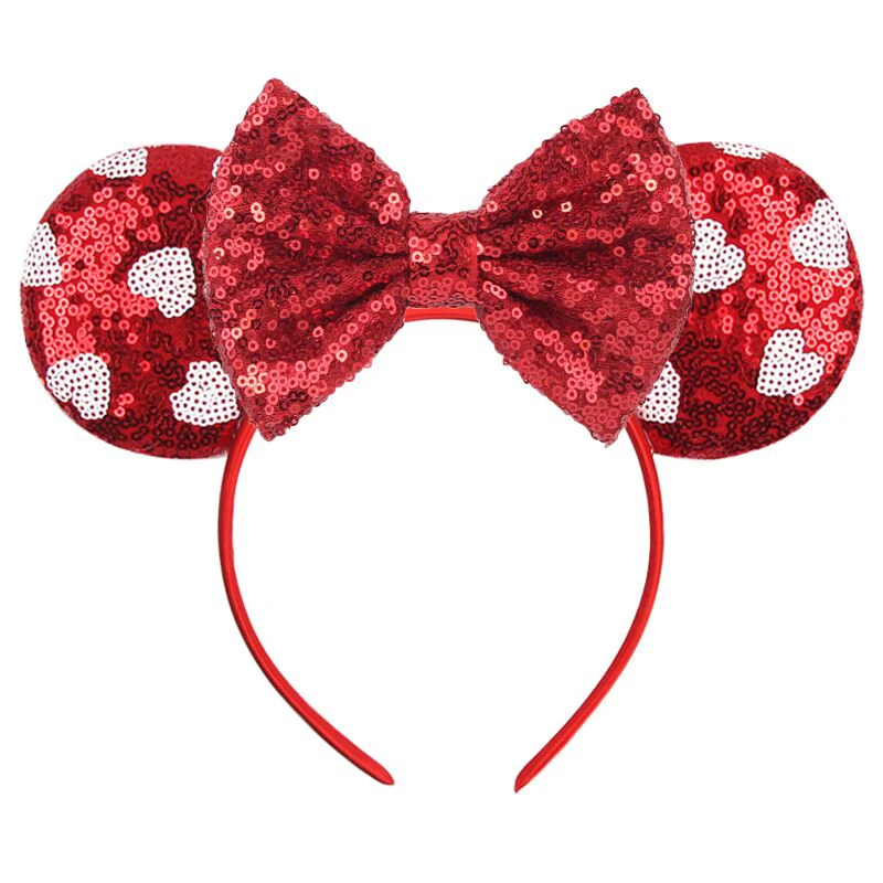 Klassische Maus Ohren Stirnband Für Frauen Mädchen Festival Party Prinzessin Haarband Kinder Pailletten Bogen Weibliche Nette Neue Haar Zubehör – Detail 12