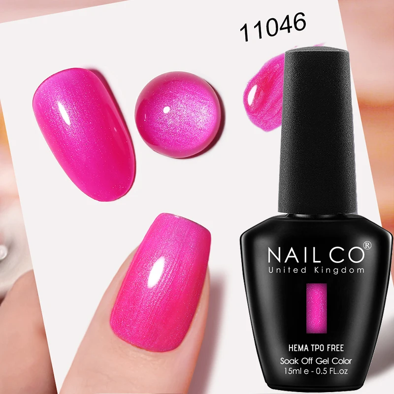 NAILCO Premium Soft Color Gel Polish - Vibrant Semi-Permanent Varnish, HEMA & TPO Free