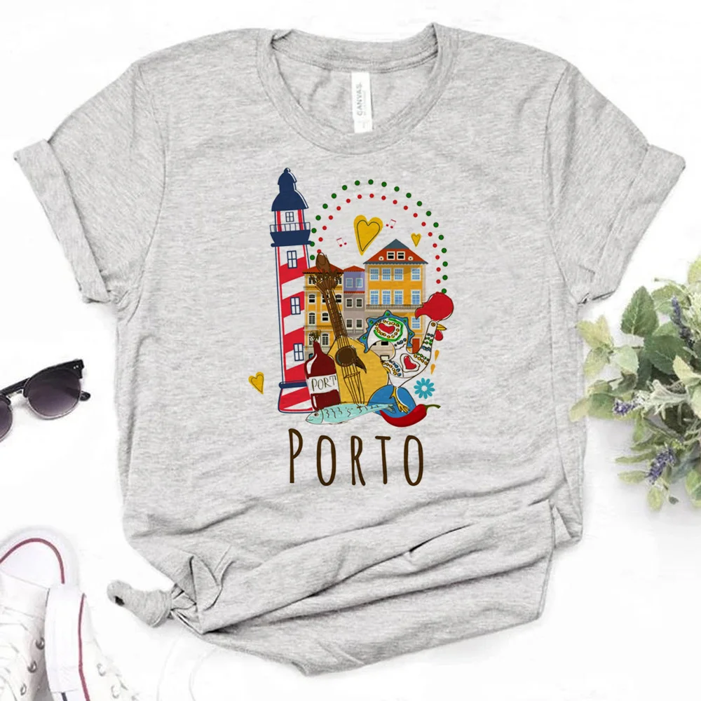 

Portugal top women comic t-shirts female funny anime streetwear clothes