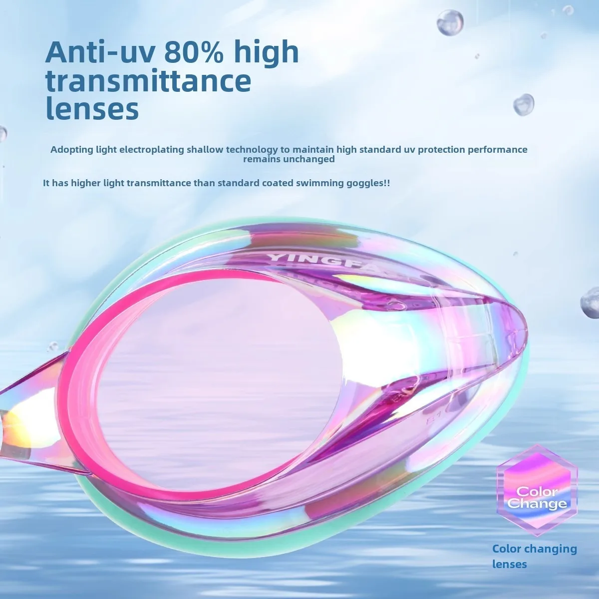 Racing swimming goggles FINA APPROVED fog-proof UV protection competition-grade