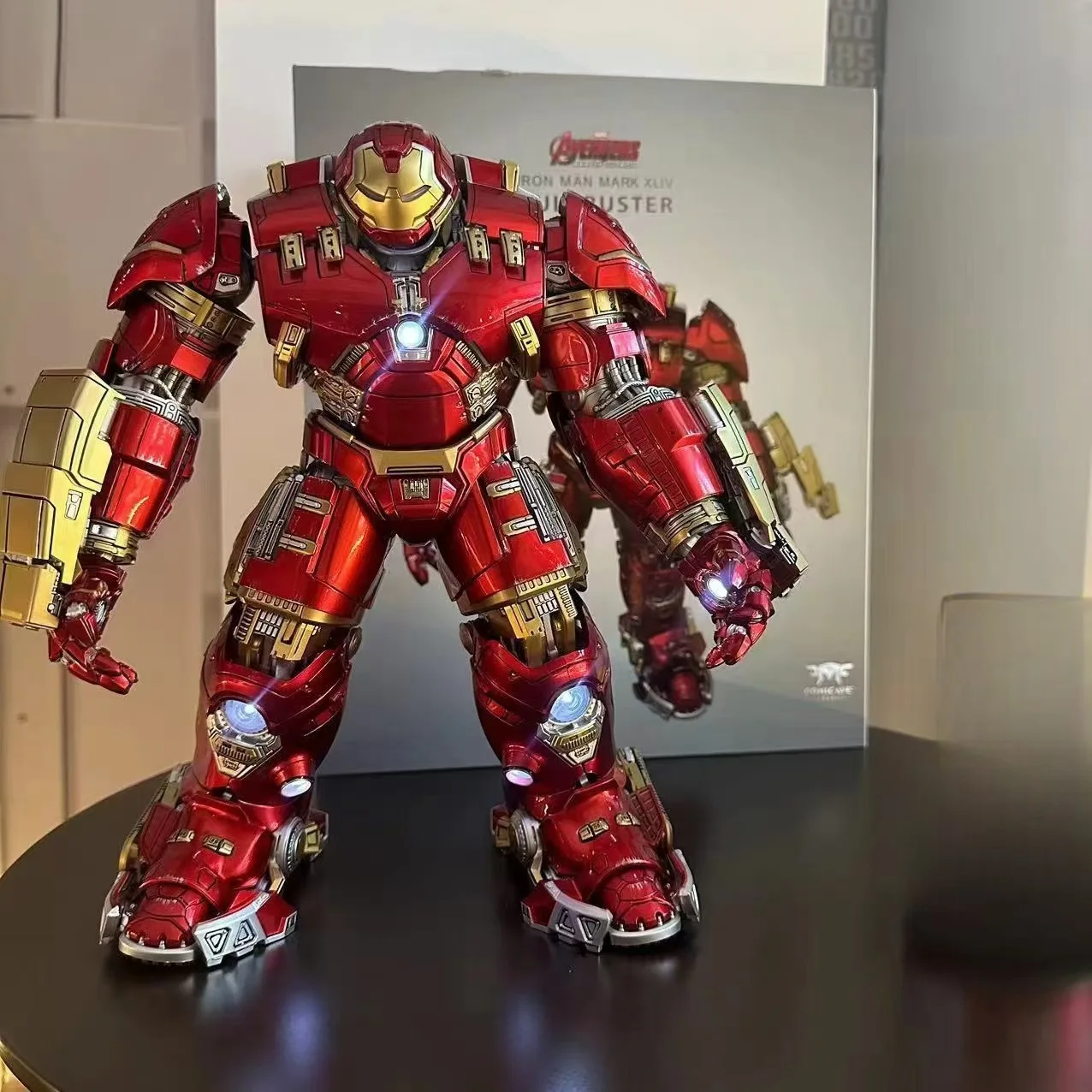 30cm Comicave Marvel Iron Man 1/12 Alloy Anti Hulk Armor Cs Mk44