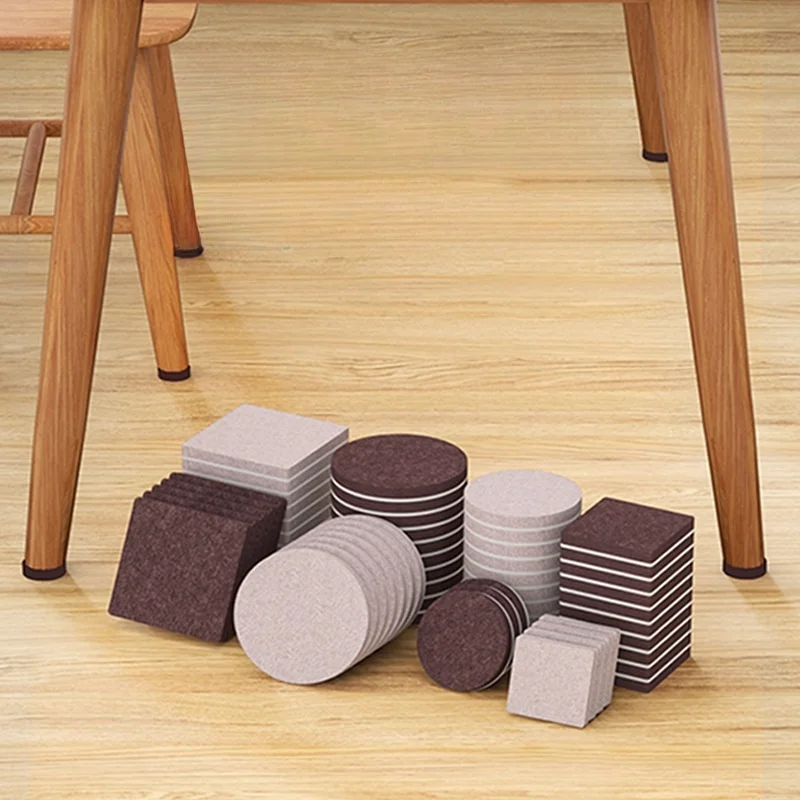 Self Adhesive Furniture Leg Feet Rug Felt Pads Anti Slip Mat Bumper Damper 72/3Pcs For Chair Table Floor Scratch Protector