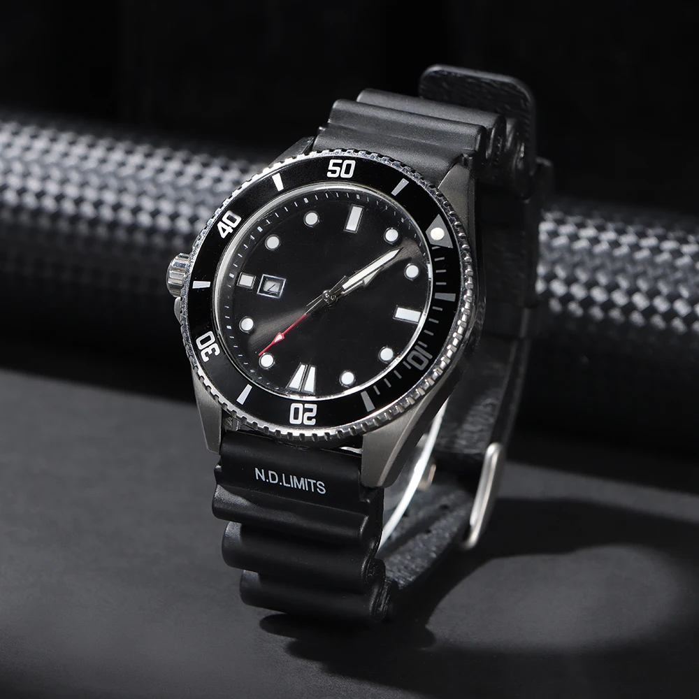 Silicone Strap Sport Watchband with ND Limits Design - Available in 20mm, 22mm, 24mm Sizes