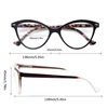 MODFANS Lady Cat Eye Reading Glasses Women Spring Hinge Lightweight Presbyopic Readers Eyeglasses with Diopter +0.5 to +4.0 4