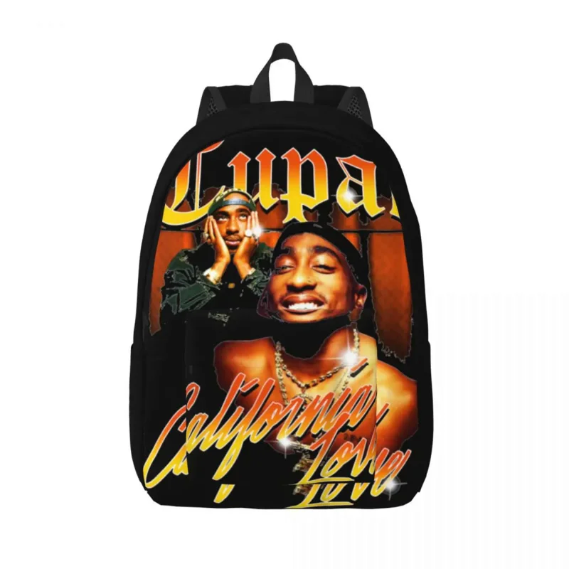 

Love Vintage California Backpack for Men Women Cool High School Hiking Travel Daypack Tupac 2pac College Canvas Bags Outdoor