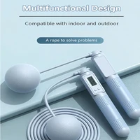 Dual Purpose Jump Rope Intelligent Counting Steel Wire Rope Sports Equipment Household Cordless Sports Load Jump Rope 2