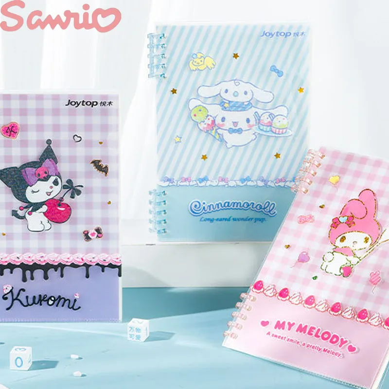 2/6pcs Sanrio Notebook Cinnamoroll Melody Kuromi Loose-leaf Student Hand  Book School Planner Notepad Stationery Diary Notepad