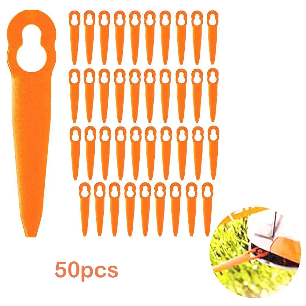 50pcs Plastic Blades For STIHL FSA 45 Cordless Grass Trimmer Mowing ...