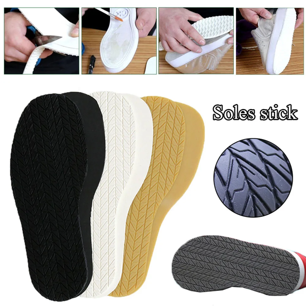 

Rubber Shoe Soles Outsoles Insoles Anti Slip Foot Pads Full Sole Protector Sneaker Repair Worker Shoes Sticker DIY Pad