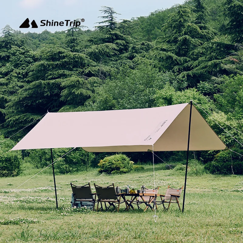 

Square Canopy Sliver Coating Tarp Camping Waterproof Black Coating Tarp Outdoor Sun Shelter Beach 210D Oxford Cloth Shade Canopy