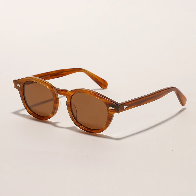 Retro Johnny Depp Sunglasses Men Polarized Sun Glasses Women Brand Vintage Acetate Frame For Male Eyeglasses Eyewear