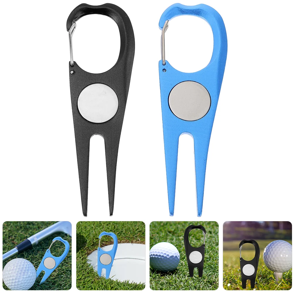 

Green Repair Tools Professional Lawn Repairing Portable Ball Marker Metal Divot Fork Golf and Golfing Golfs Delicate