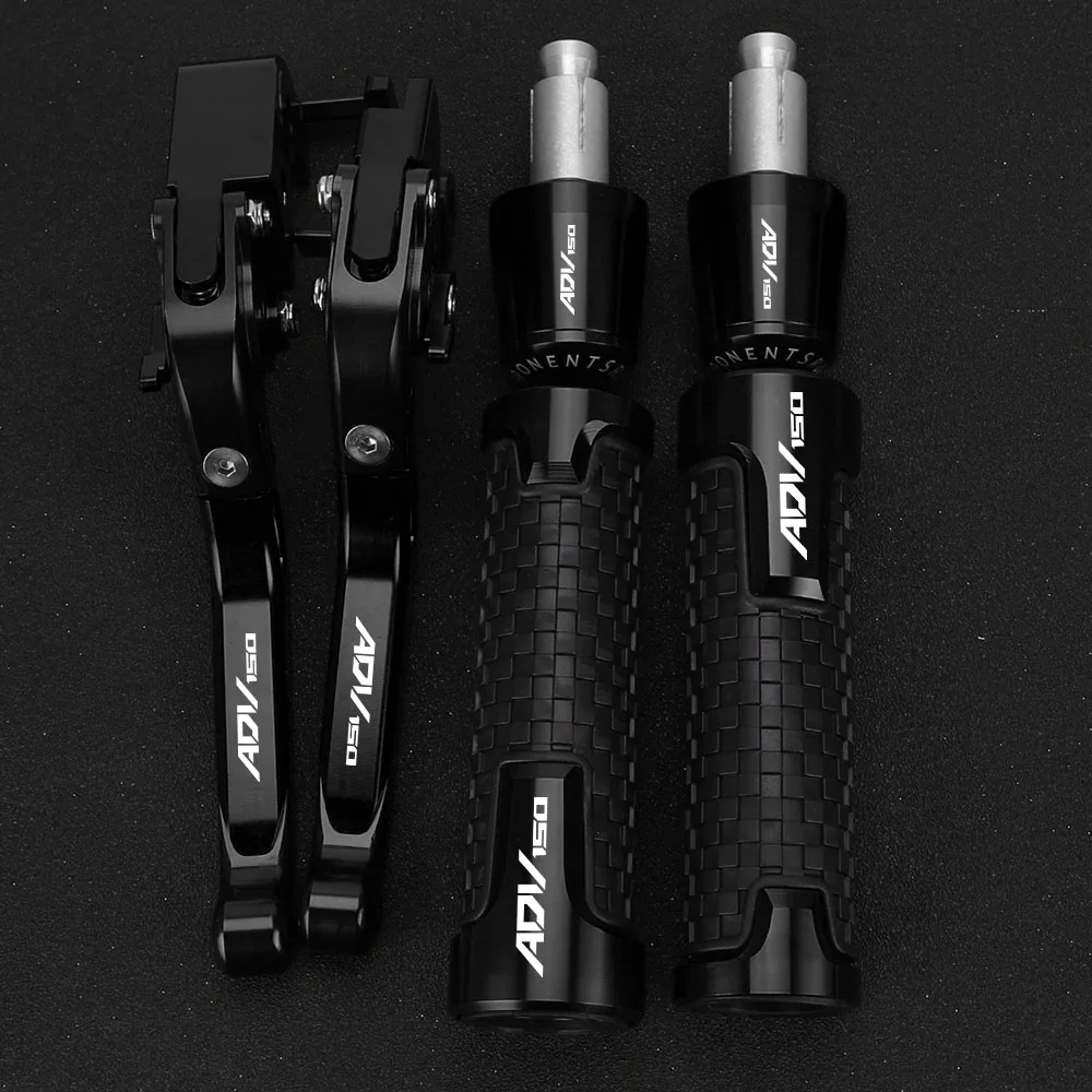 

ADV150 ADV 150 Motorcycle Aluminum Adjustable Brake Clutch Levers Handlebar Hand Grips ends Parts For HONDA ADV150 2019-2020