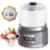 AIRMSEN 2.1 Qt Ice Cream Maker Machine with LED Screen and Timer, Electric Frozen Yogurt Maker for Home, Gray 1