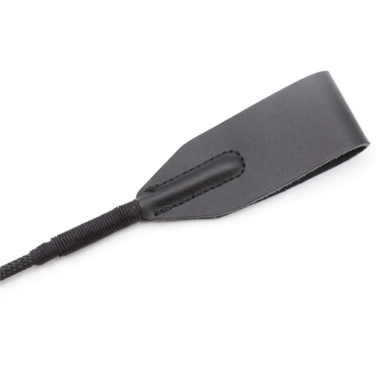 61CM PU Leather Horse Whip Premium Crops Equestrianism Paddles Riding Crop Horse Whips with Wrist Strap 3