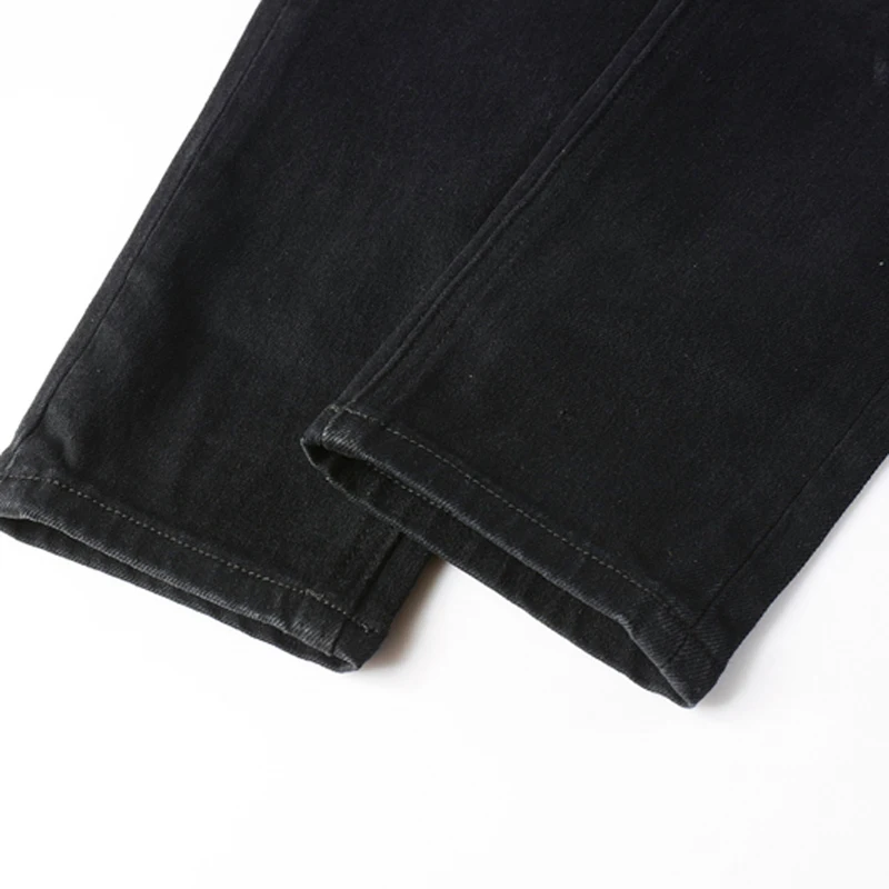24FW KSUBI High Street Stretch Slim Jeans Fall American Fashion Streetwear Men Women Hip Hop Cross Embroidery Black Denim Pants 6