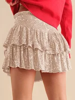 Vêtements de soirée de fête africaine pour femmes, Mini jupes plissées Sexy, taille haute, paillettes, Dashiki, vêtements africains, printemps été, 2024 4