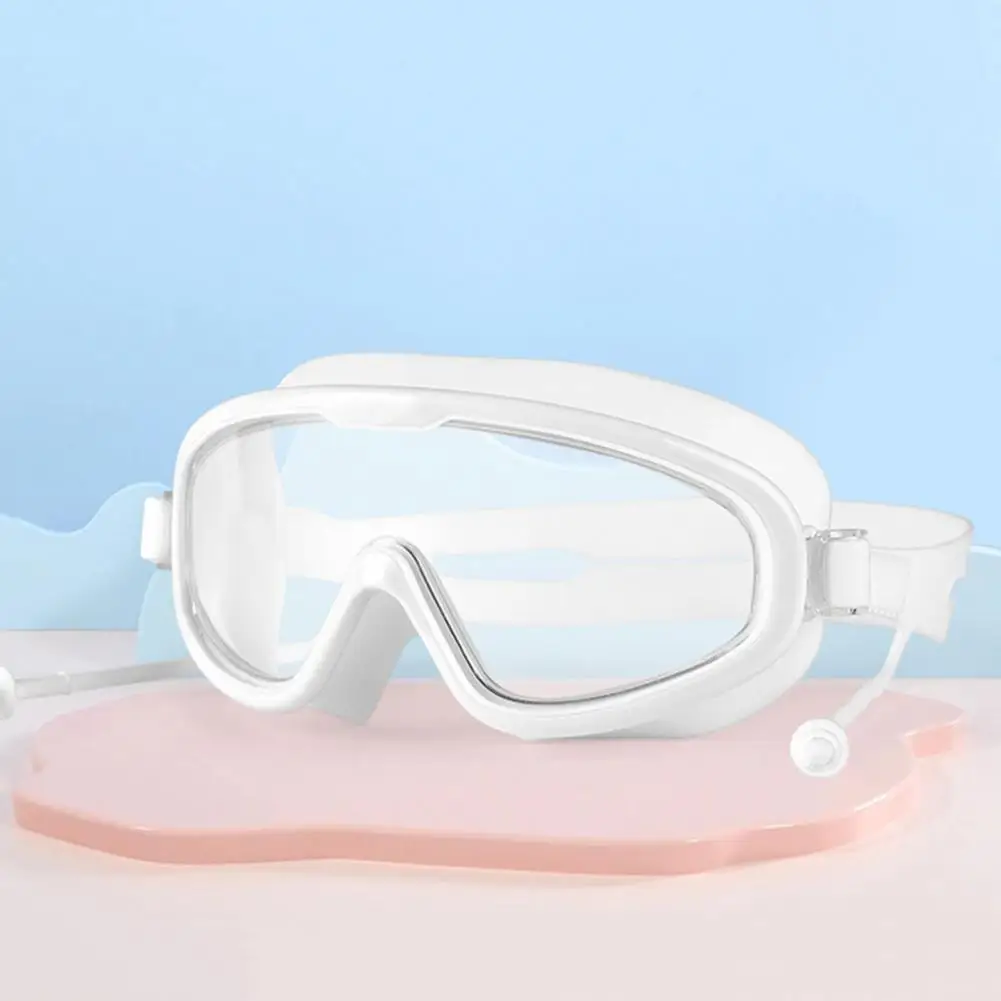 

Durable Swim Eyewear Anti-fog Swimming Goggles Youth Swim Goggles with Earplug Anti-leakage Anti-fog Uv for Boys for Kids