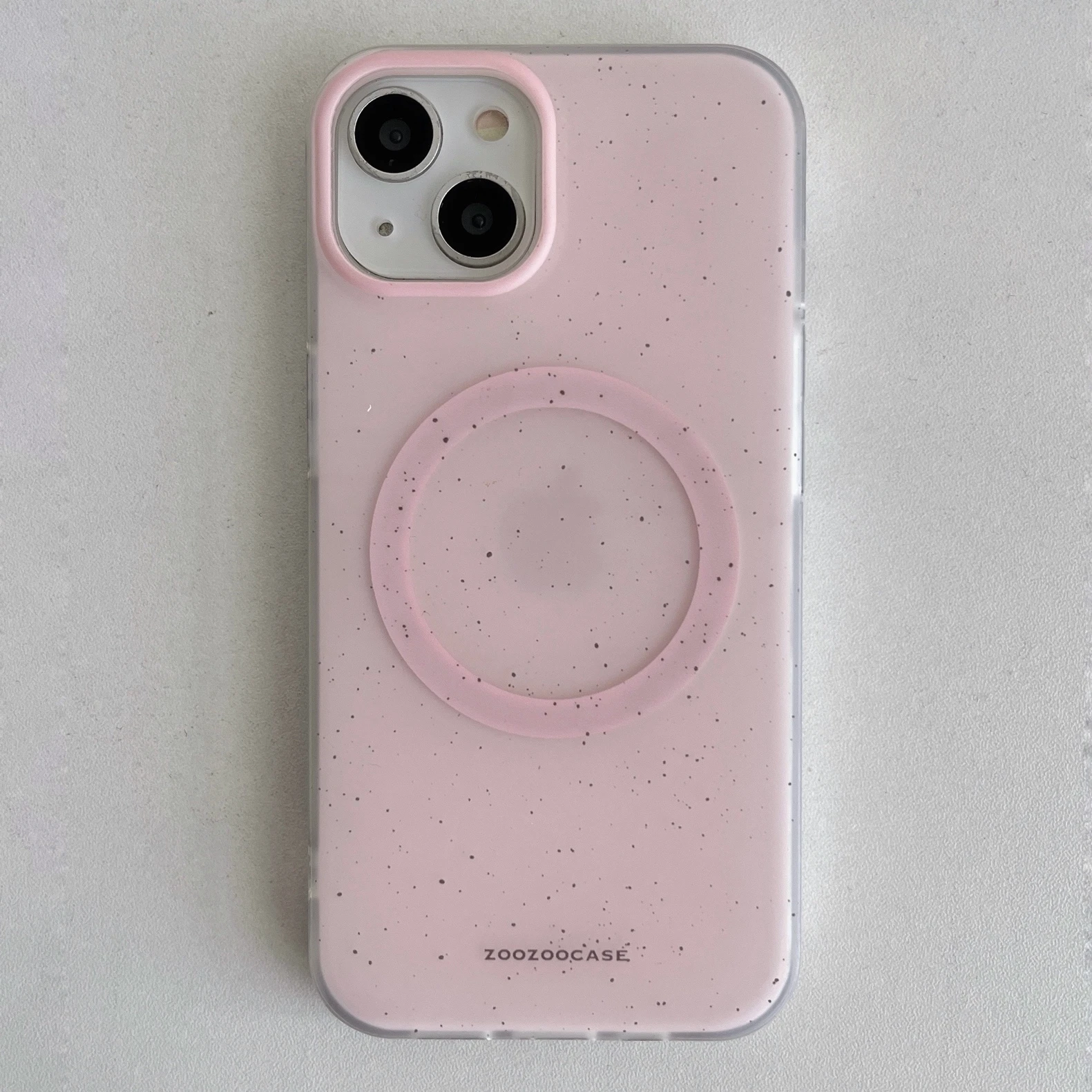 Vibrant Splash Ink Matte Texture Magnetic Phone Case with Wireless Charging Capability