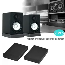 

2 Pcs Acoustic Foam Pads Sponge 30x20x4.5cm Reduces Vibrations Studio Monitor Isolation Speaker Shock Absorbers Foam Pads