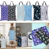 2 Pack Wet Dry Bag with Double Zippered Pockets Hanging Cloth Diaper Bag with Handle Portable Cloth Diaper Wet Bag Leakproof 1