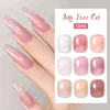 BORN PRETTY Transparent Jelly Nude Gel Nail Polish 10ml Sheer Glitter Crystal Varnis Semi Permanent for Nail Art DIY at Home 5
