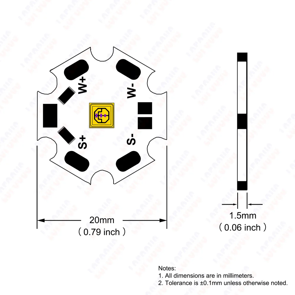Deep UV LED UVC 270nm 280nm UVB 300nm 305nm UVA 395nm Chip 3535 7mW 15mW Ultraviolet Lamps For Water Air Virus Sterilization uv curing lamp,uv disinfection lamp,uv sterilization lamp