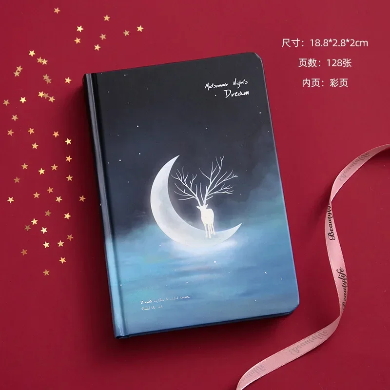 

Ручная иллюстрация, дневник, творческая книга, внутренняя фотография, подарок, студенческий планировщик, красочная страница, звезда, ночной блокнот