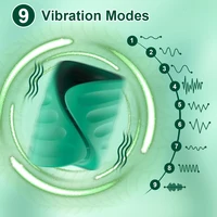 APP Control Penis Training Vibrator Männlicher Masturbator Vibrierende Stroken Eichel Trainer Stimulator Sex Spielzeug für Männer Erwachsene Waren 5