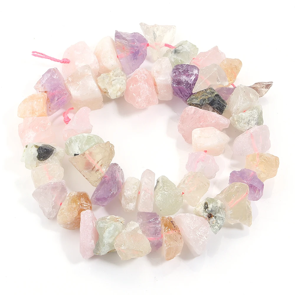 8-20mm Naturstein Unregelmäßige Perlen Freeform Rohstein Nugget Amethyste Amazonit Mineralien Kristall Perle Diy Für Schmuck Machen – Detail 19
