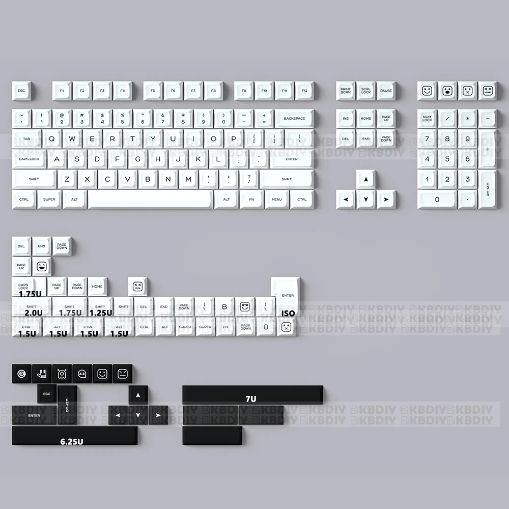 Teclas ISO, Branco personalizado para GMK64 e
