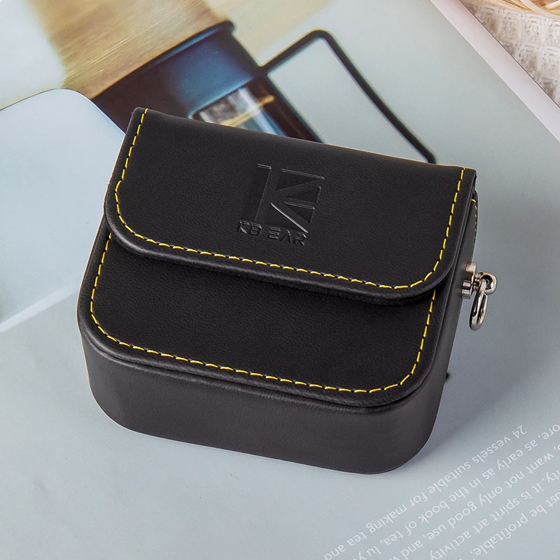 KBEAR BP01 02 Kopfhörer-Hülle, PU, schwarz, quadratisch, Aufbewahrungspaket, Tasche, Zubehör, tragbare Ohrhörer-Hülle mit KB02 EDX PRO ZS12 PRO X – Detail 7