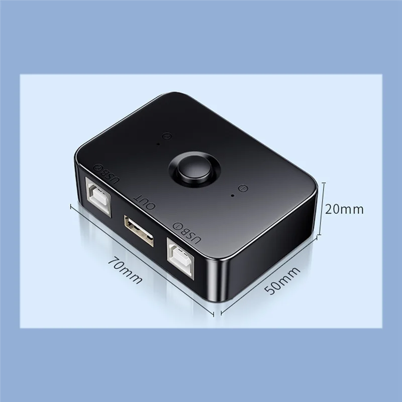 【Exclusive Discount】 USB Printer Sharer Device 2 Ports USB2.0 Selector Printer Sharing Peripheral For Printer USB Splitter Sharing Printer.
