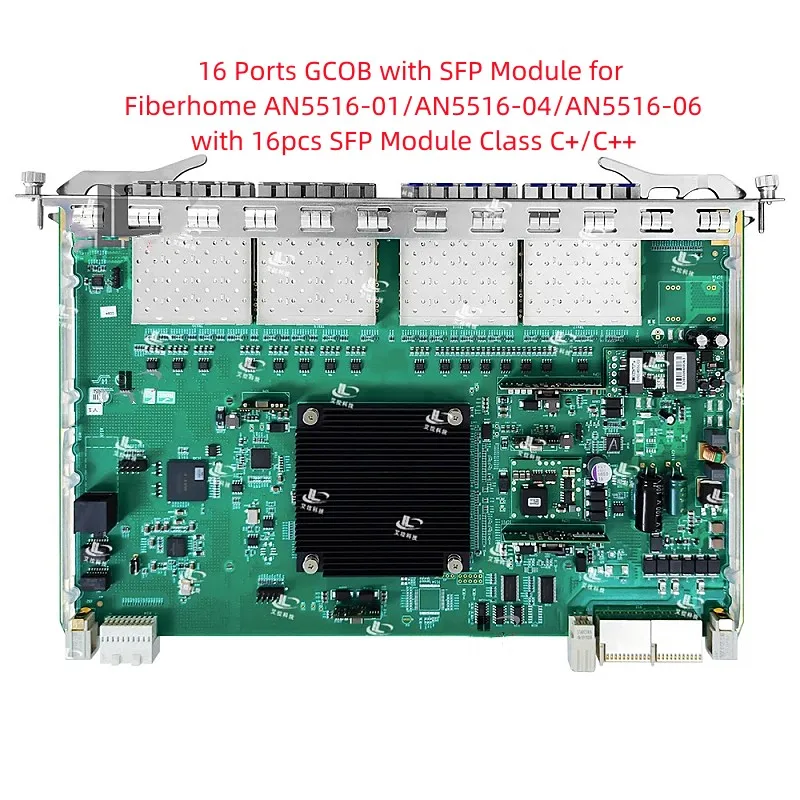 

16 Ports GCOB Interface Board AN5516-01 OLT GPON with Fiber Optical Class C+/C++ SFP Module for Fiberhome AN5516-04/AN5516-06