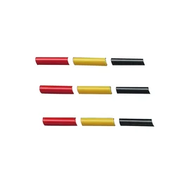 Car Front Grille Trim Strips - Racing - Style Decorative Three - Color Exterior DIY Accessory (Red Yellow Black)