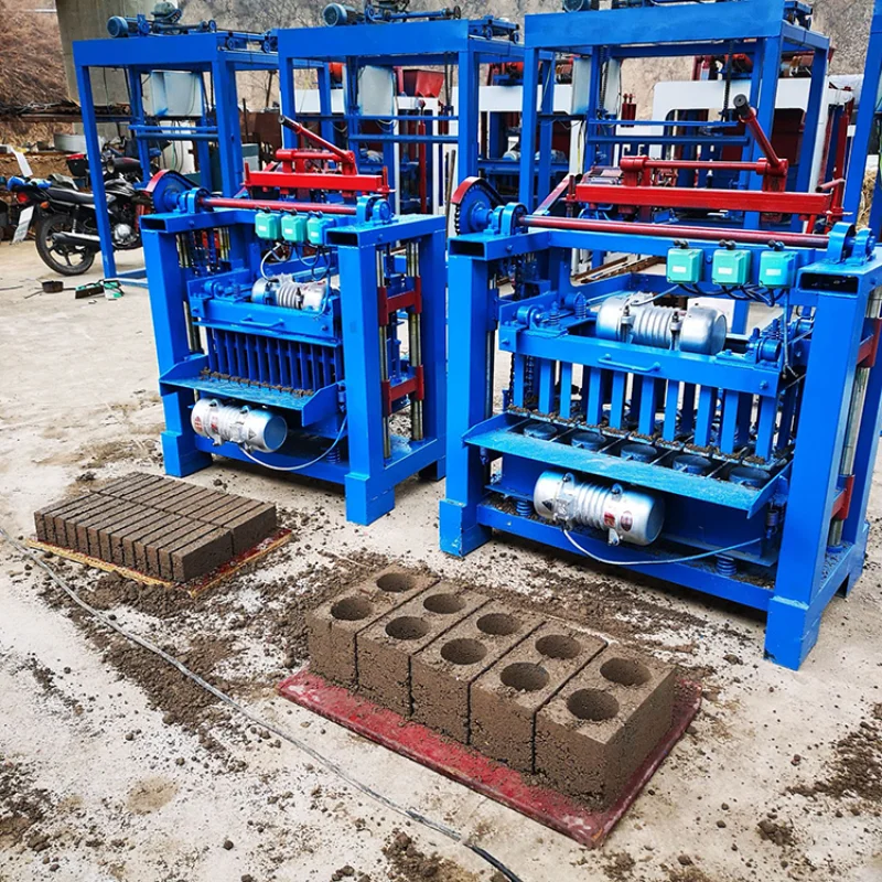 Electric Hallow Coco Peat Cinder Brick Concrete Brick Block Making Machines Concrete Block Making Equipment