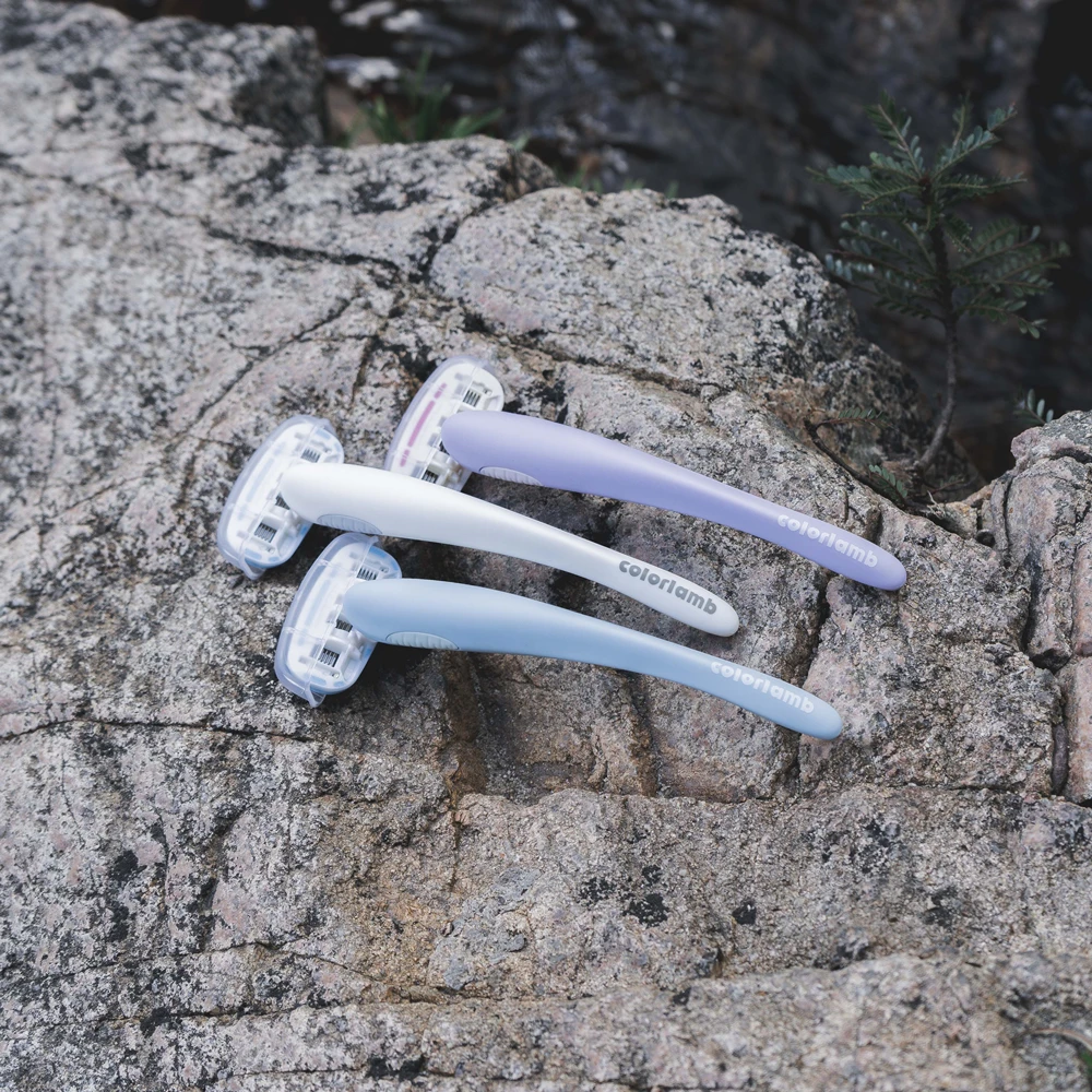 Colorlamb Whale Form Frauen Rasiermesser mit 5 Schicht Hautpflege Seife Klingen für Rasieren Körper Haar Removal Tool Sicher Reinigung Rasierer – Detail 16