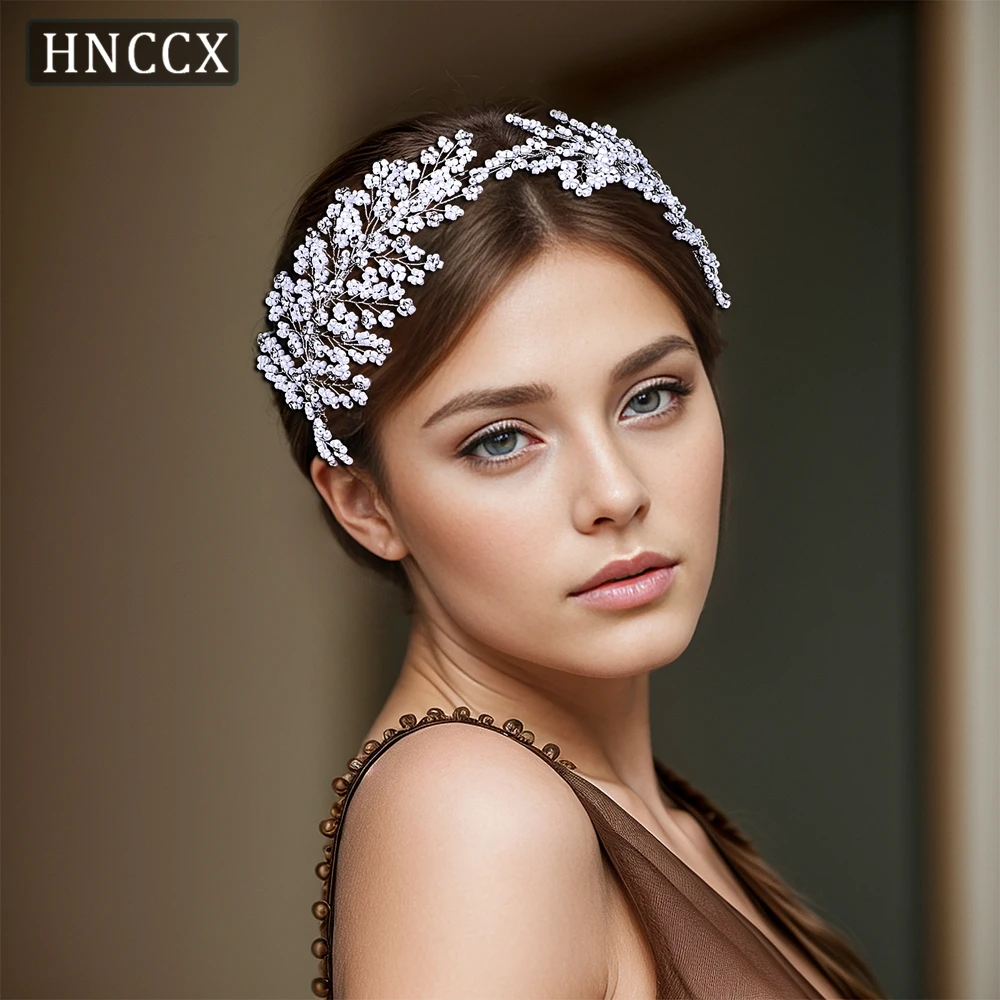 

HNCCX Handmade Wedding Beaded Hair Hoop Fairy Beads Headdress Bridal Hair Accessories Bride Headwear Women Headband CP644