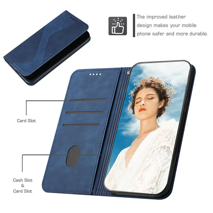 For Samsung Galaxy A03 Core Flip Magnetic Leather Texture Wallet Book Case for Galaxy A03 Case A13 A33 A53 A 03 Core Card Cover samsung cases cute