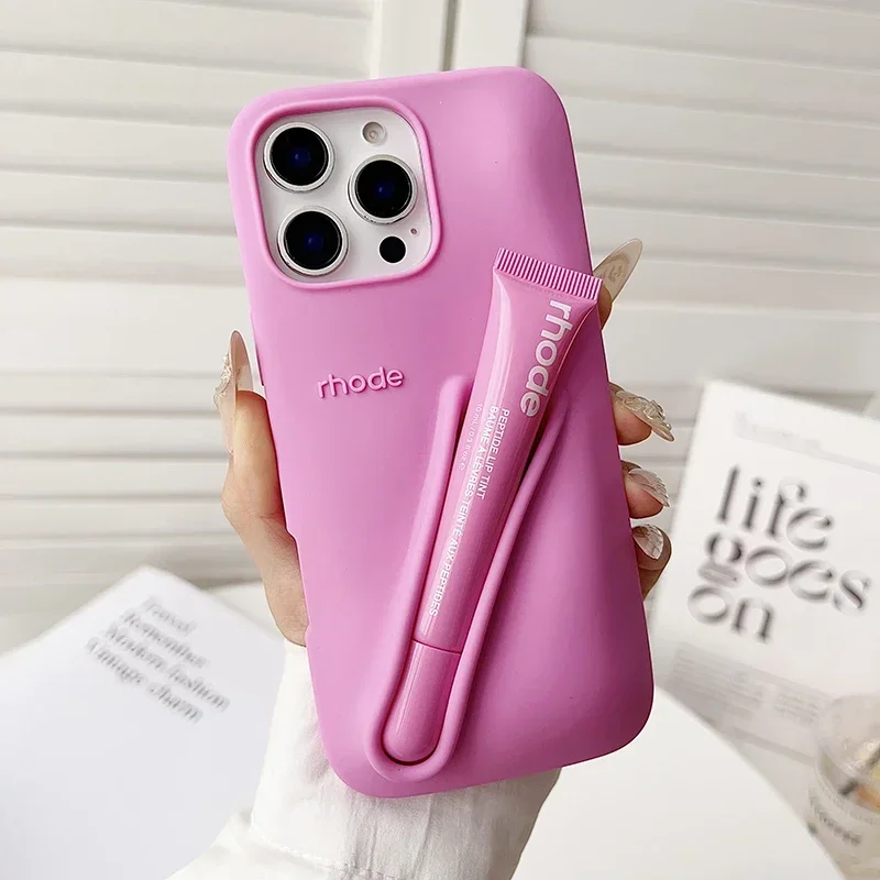 Rhode Phone Case iPhone 11 12 13 14 15 16 Pro Max Plus Lipstick