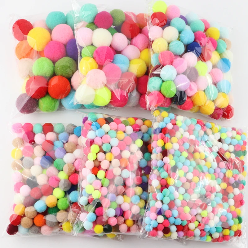 Description Picture 6 of item8mm-30mm Pompom Soft fur Pompones Fluffy Plush Crafts DIY Pompoms ball Home Decor Sewing Supplies Wholesale