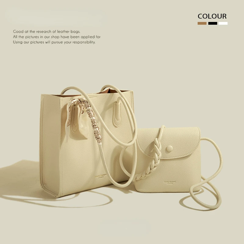 

Large Capacity Commuter Bag for Women 2023 New Bag Fashion Single Shoulder Tote Solid Two Bags Single Shoulder Crossbody Handbag